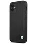 Original Case IPHONE 12 MINI BMW Hardcase Leather Deboss (BMHCP12SRCDPK) black 3666339010744