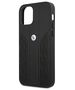 Original Case IPHONE 12 MINI BMW Hardcase Leather Curve Perforate (BMHCP12SRSPPK) black 3666339010898