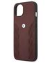 Original Case IPHONE 13 MINI BMW Hardcase Leather Curve Perforate (BMHCP13SRSPPR) red 3666339021856