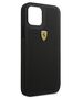 Original Case IPHONE 12 / 12 PRO Ferrari Hardcase On Track Perforated (FESPEHCP12MBK) black 3700740479636