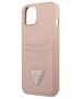 Case IPHONE 13 MINI Guess Hardcase Saffianotriangle Logo Cardslot (GUHCP13SPSATPP) pink 3666339048129