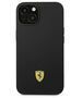 Original Case IPHONE 14 PLUS Ferrari Hardcase Silicone Metal Logo black 3666339063214