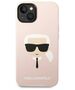 Original Case IPHONE 14 PLUS Karl Lagerfeld Hardcase Silicone Karl`s Head Magsafe light pink 3666339078041