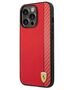 Original Case IPHONE 14 PRO Ferrari Hardcase Carbon (FEHCP14LAXRE) red 3666339063863