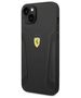 Original Case IPHONE 14 PLUS Ferrari Hardcase Leather Stamp Sides (FEHCP14MRBUK) black 3666339062453