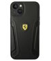 Original Case IPHONE 14 PLUS Ferrari Hardcase Leather Stamp Sides (FEHCP14MRBUK) black 3666339062453