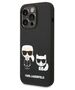 Original Case IPHONE 14 PRO Karl Lagerfeld Hardcase Liquid Silicone Karl & Choupette Magsafe (KLHMP14LSSKCK) black 3666339087548