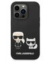 Original Case IPHONE 14 PRO Karl Lagerfeld Hardcase Liquid Silicone Karl & Choupette Magsafe (KLHMP14LSSKCK) black 3666339087548