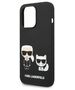 Original Case IPHONE 14 PRO Karl Lagerfeld Hardcase Liquid Silicone Karl & Choupette Magsafe (KLHMP14LSSKCK) black 3666339087548