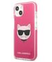 Original Case IPHONE 13 MINI Karl Lagerfeld Hardcase Choupette Head (KLHCP13STPECPI) pink 3666339048525