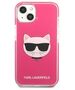 Original Case IPHONE 13 MINI Karl Lagerfeld Hardcase Choupette Head (KLHCP13STPECPI) pink 3666339048525