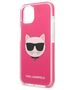 Original Case IPHONE 13 MINI Karl Lagerfeld Hardcase Choupette Head (KLHCP13STPECPI) pink 3666339048525