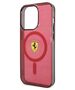 Original Case IPHONE 14 PRO Ferrari Hardcase Translucent Magsafe (FEHMP14LURKR) red 3666339120993