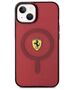 Original Case IPHONE 14 Ferrari Hardcase Translucent Magsafe (FEHMP14SURKR) red 3666339120979