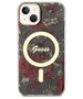 Original Case IPHONE 14 PLUS Guess Hardcase Flower MagSafe (GUHMP14MHCFWSA) green 3666339115609