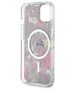 Original Case IPHONE 14 PLUS Guess Hardcase Flower MagSafe (GUHMP14MHCFWSA) green 3666339115609