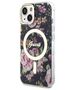 Original Case IPHONE 14 PLUS Guess Hardcase Flower MagSafe (GUHMP14MHCFWSK) black 3666339115524