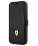 Original Case IPHONE 13 PRO Ferrari Book Leather Curved Line black 3666339025373