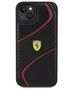 Original Case APPLE IPHONE 15 PLUS Ferrari Hardcase Twist Metal Logo (FEHCP15MPTWK) black 3666339171001