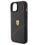 Original Case APPLE IPHONE 15 PLUS Ferrari Hardcase Twist Metal Logo (FEHCP15MPTWK) black 3666339171001