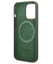 Original Case IPHONE 13 PRO Guess Hard Case Silicone Logo Plate MagSafe (GUHMP13LSPLA) green 3666339056957