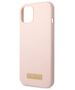 Original Case IPHONE 13 Guess Hard Case Silicone Logo Plate MagSafe (GUHMP13MSBPLP) pink 3666339056865