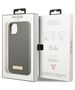 Original Case IPHONE 13 MINI Guess Hard Case Silicone Logo Plate MagSafe (GUHMP13SSPLG) gray 3666339056896