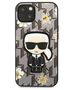 Original Case IPHONE 13 MINI Karl Lagerfeld Flower Ikonik Karl (KLHCP13SPMNFIK1) gray 3666339049447