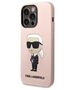 Original Case IPHONE 14 PRO MAX Karl Lagerfeld Hardcase Silicone Ikonik (KLHCP14XSNIKBCP) pink 3666339098643