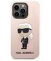 Original Case IPHONE 14 PRO MAX Karl Lagerfeld Hardcase Silicone Ikonik (KLHCP14XSNIKBCP) pink 3666339098643