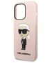 Original Case IPHONE 14 PRO MAX Karl Lagerfeld Hardcase Silicone Ikonik (KLHCP14XSNIKBCP) pink 3666339098643