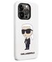 Original Case IPHONE 14 PRO Karl Lagerfeld Hardcase Silicone Ikonik (KLHCP14LSNIKBCH) white 3666339086626