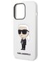 Original Case IPHONE 14 PRO Karl Lagerfeld Hardcase Silicone Ikonik (KLHCP14LSNIKBCH) white 3666339086626