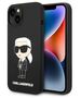 Original Case IPHONE 14 PLUS Karl Lagerfeld Hardcase Silicone Ikonik MagSafe (KLHMP14MSNIKBCK) black 3666339087692