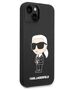 Original Case IPHONE 14 PLUS Karl Lagerfeld Hardcase Silicone Ikonik MagSafe (KLHMP14MSNIKBCK) black 3666339087692