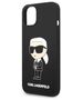 Original Case IPHONE 14 PLUS Karl Lagerfeld Hardcase Silicone Ikonik MagSafe (KLHMP14MSNIKBCK) black 3666339087692