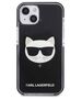 Original Case IPHONE 13 MINI Karl Lagerfeld Hardcase Choupette Head black 3666339048488