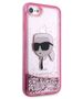 Original Case IPHONE SE 2022 / SE 2020 / 7 / 8 Karl Lagerfeld Hardcase Glitter Karl`s Head (KLHCI8LNKHCP) pink 3666339118877