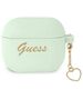 Original Case APPLE AIRPODS 3 Guess Silicone Charm Heart Collection (GUA3LSCHSN) green 3666339039080