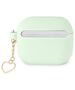 Original Case APPLE AIRPODS 3 Guess Silicone Charm Heart Collection (GUA3LSCHSN) green 3666339039080