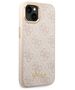 Original Case IPHONE 14 Guess Hard Case 4G Vintage Gold Logo (GUHCP14SHG4SHP) pink 3666339065324