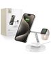 Wireless Charger 3in1 MagSafe Quick Charge Tech-Protect A35 white 5906302309559