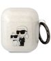 Karl Lagerfeld 3D Logo NFT Karl and Choupette TPU Apple AirPods 1/2 szilikon tok fehér (KLA2HNKCTGT)