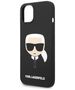 Karl Lagerfeld case for iPhone 14 Plus 6,7&quot; KLHCP14MSLKHBK hardcase black Silicone Karl`s Head 3666339085414