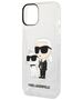 Karl Lagerfeld IML Glitter Karl and Choupette NFT Apple iPhone 14 Plus (6.7) hátlapvédő tok átlátszó (KLHCP14MHNKCTGT)