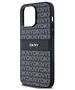 Original Case IPHONE 14 PRO DKNY Hardcase Leather Mono Stripe & Metal Logo (DKHCP14LPRTHSLK) black 3666339260378