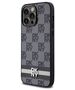 Original Case IPHONE 14 PRO MAX DKNY Hardcase Leather Checkered Mono Pattern & Printed Stripes (DKHCP14XPCPTSSK) black 3666339263188