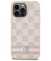 Original Case IPHONE 14 PRO MAX DKNY Hardcase Leather Checkered Mono Pattern & Printed Stripes (DKHCP14XPCPTSSP) pink 3666339263607