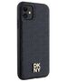 Original Case IPHONE 11 / XR DKNY Hardcase Leather Monogram Pattern Metal Logo MagSafe (DKHMN61PSHRPSK) black 3666339261412