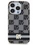 Original Case IPHONE 13 PRO DKNY Hardcase IML Checkered Mono Pattern & Printed Stripes MagSafe (DKHMP13LHCPTSK) black 3666339269296